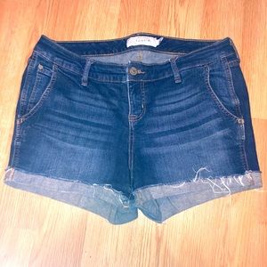 TORRID Size 12 Jean Shorts with Cut off Cuff and 5 pocket design